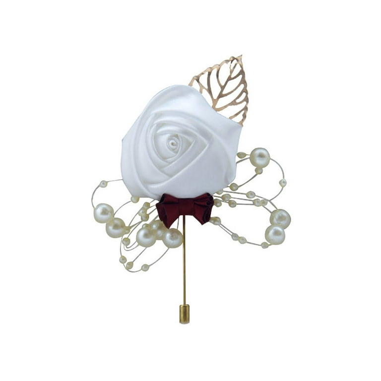 Men's Lapel Pin Lapel Flower Pins Boutonniere Pin Handmade Rose