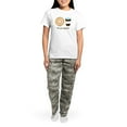 thumbnail image 4 of CafePress - We Go Together Like Coffee And Donuts Pajamas - Women's Short Sleeve Print T-Shirt and Pants Light Cotton Pajama Set, 4 of 7