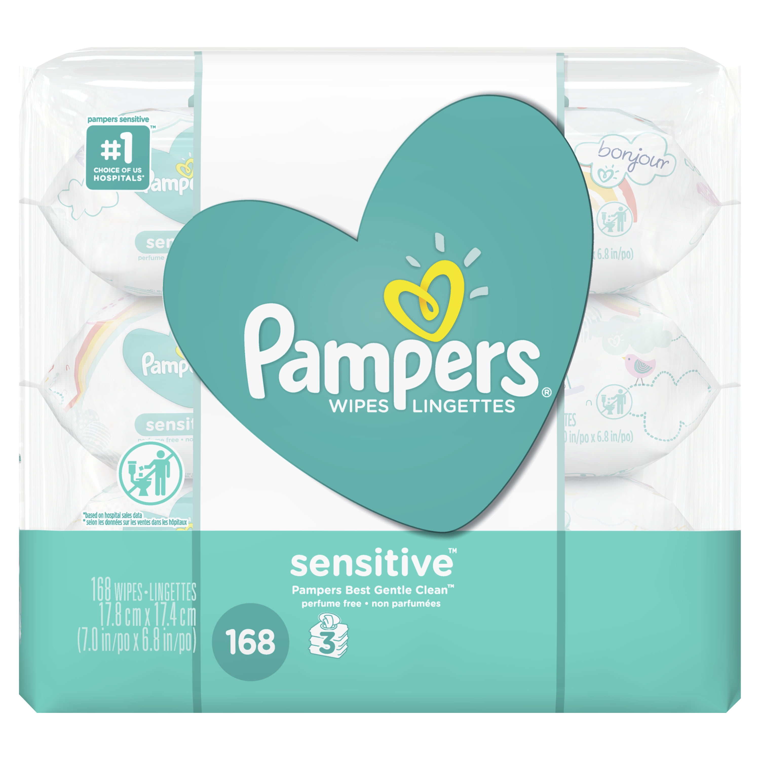 Pampers Baby Wipes, Sensitive (Choose Your Count)