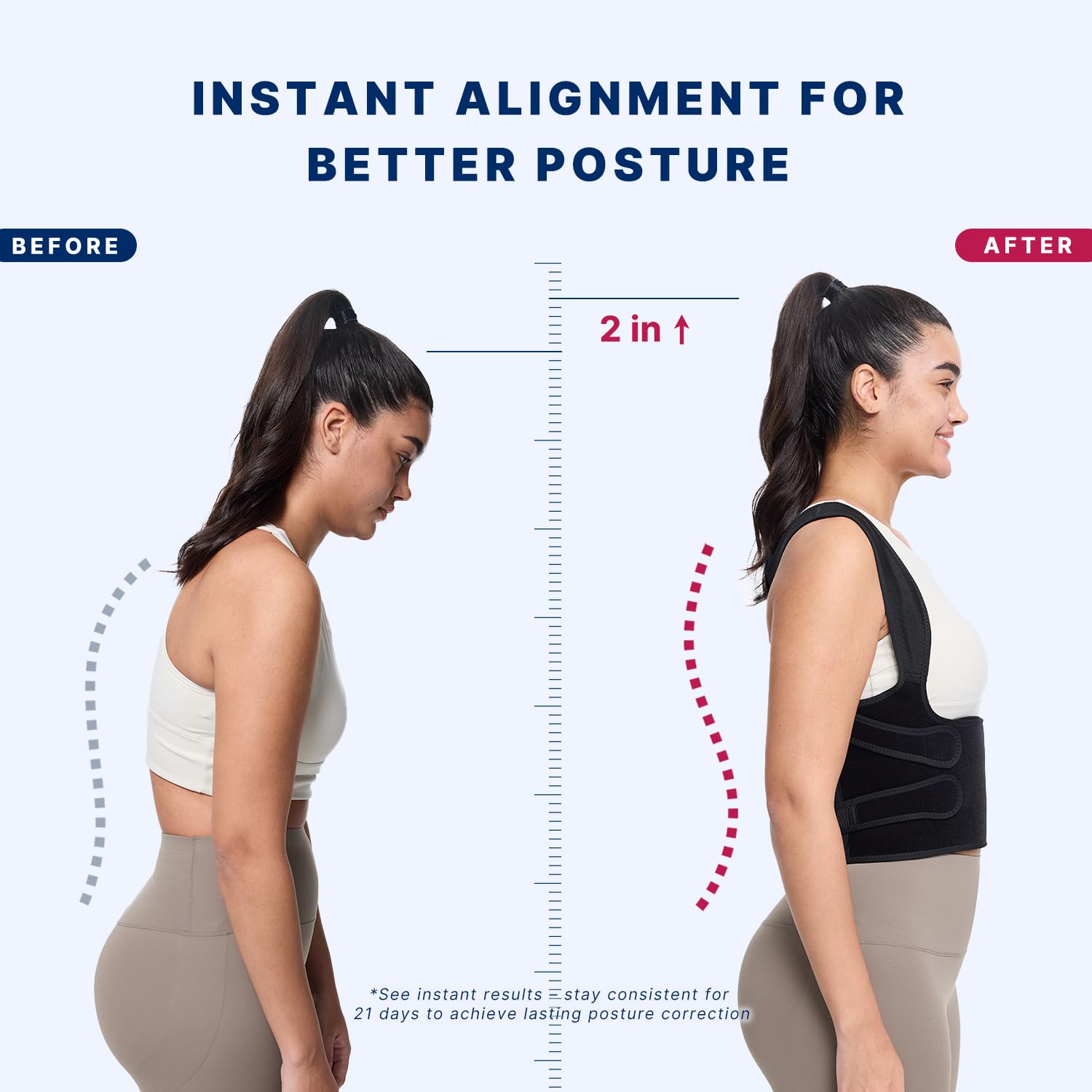 Adjustable Full Back Support Brace for Women and Men, Posture Corrector and Shoulder Straightener for Upper Lower Back Pain, Scoliosis, Hunchback, and Spine Alignment
