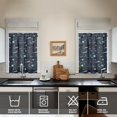 thumbnail image 4 of Kitchen Curtains 36 Inch Short - 3 Panel Set, Rod Pocket Window Curtain, 100% Polyester for Farmhouse, Cafe, Kitchen, Living Room, Bedroom, Galaxy & Space-Themed Design, Easy Wash, 4 of 6