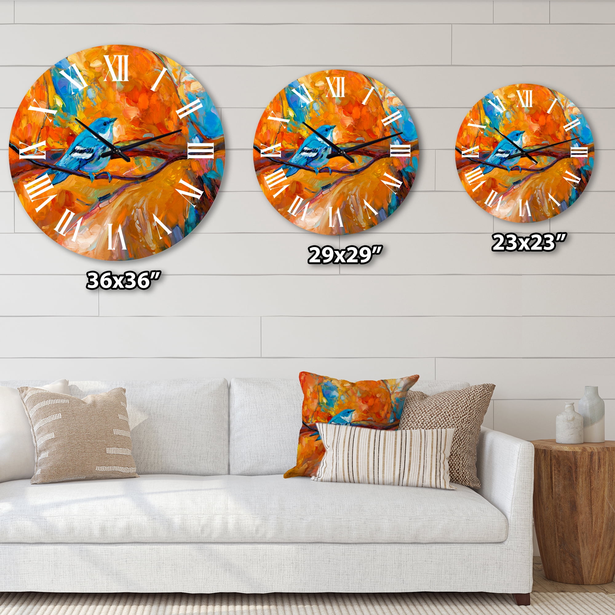 Designart 1 in Quartz Traditional Wall Clock
