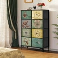 thumbnail image 4 of Dextrus 8 Drawers Dresser, Fabric Dresser for Bedroom, Storage Drawer Unit for Closet, Chest of Drawers for Bedroom, Living Room, Sturdy Steel Frame, Wooden Top & Easy Pull Fabric Bins, 4 of 6
