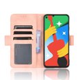thumbnail image 3 of Case for Google Pixel 4A Cover Adjustable Detachable Card Holder Magnetic closure Leather Wallet Case - Pink, 3 of 5
