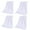 White, variant on 4 Piece Super Absorbent Quick Dry Hair Towel Thickened Design Sports Gym Towel For Fast Drying And Gentle Scalp Care