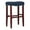 Cherry/Navy Blue, variant on 29" Inch Upholstered Backless Saddle Seat Counter Stool, Cherry/Gray