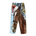 thumbnail image 5 of Junzan Christmas Horse Women'S Pajama Pants Drawstring Comfy Sleep Bottoms With Pockets, 5 of 9