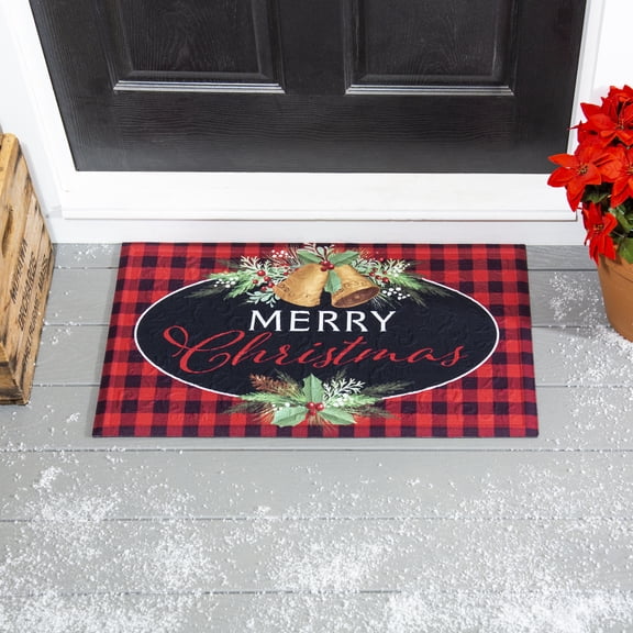 Christmas Joy Embossed Floor Mat
