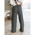 thumbnail image 5 of TEMOFON Fall Pants for Women Casual Pants for Women Elastic Waistband Lounge Pants Women with Pockets Thermal Pants Winter Pants for Women Dark Grey XL, 5 of 8