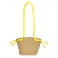 thumbnail image 2 of Wonder Nation Girls Daisy Straw Crossbody Bag, Yellow, 2 of 5