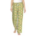 thumbnail image 2 of Picia Cartoon Fox 2 Womens Soft Woven Cotton Elastic Waistband Sleep Pajama Pant Lounge Sleep Pant With Pockets And Drawstring-XX-Large, 2 of 9