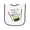 White and Navy, variant on Inktastic This is How I Roll Cute Sushi Baby Terry Cloth Bib