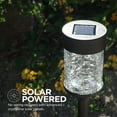 thumbnail image 6 of Home Zone Security Black Outdoor Solar Pathway Light - 5000K Crackle Glass Rotating LED Path Lights for Walkway, Yard, & Garden (8 Pack), 6 of 6