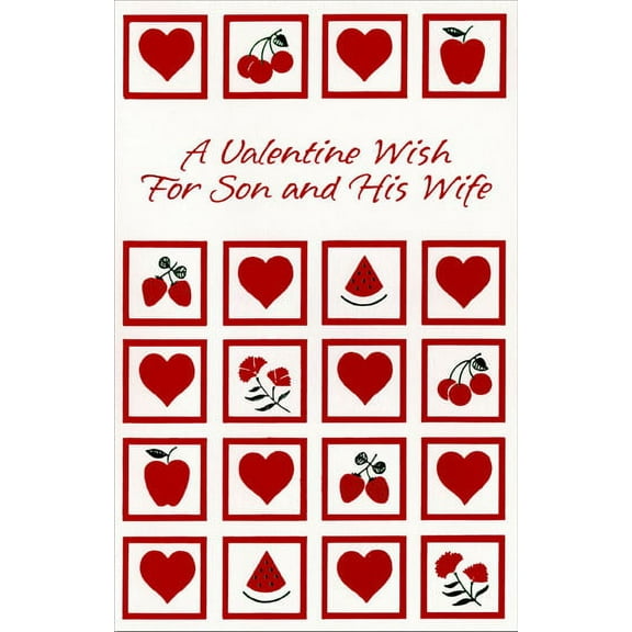 Freedom Greetings Fruit, Flowers and Hearts: Son Valentine's Day Card