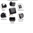 thumbnail image 3 of Cartera Monedero Mujer Billetera Cremallera Estilo Retr  Xtellar Color Negro, 3 of 3