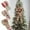 As shown_Free Size, variant on YOHAVEN Christmas Ribbon 6.5ft Linen Printed Holiday Ribbon Decorative Bow Craft Ribbon Xmas Tree Garland Gift Wrapping Party Supplies Home Decorations