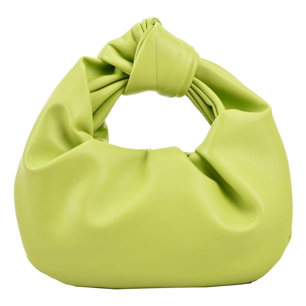 Bolso Mano Plisado Bolsos Pequeños Anudados Cuero PU para Mujer Viajes Al Aire Libre