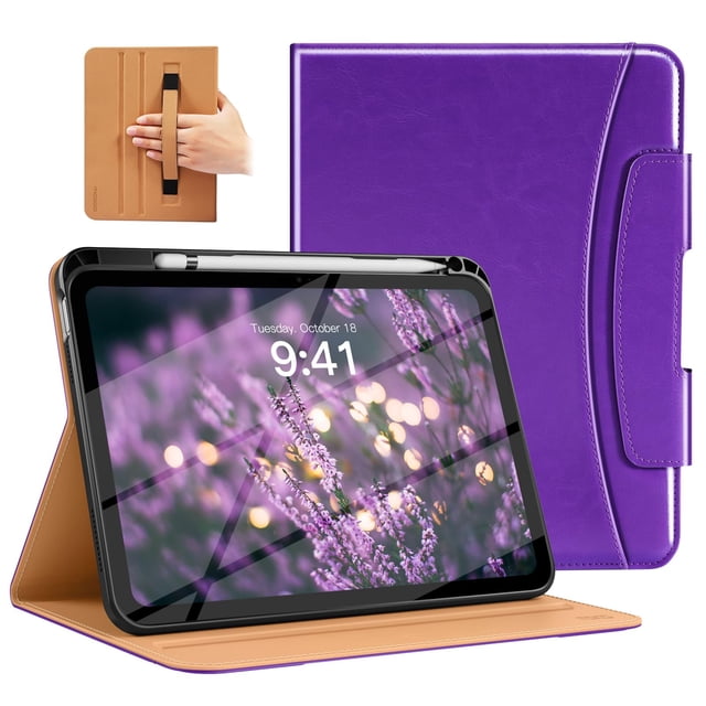 Funda MoKo para iPad de 11 pulgadas (2025/2022) con soporte para lápices, color morado