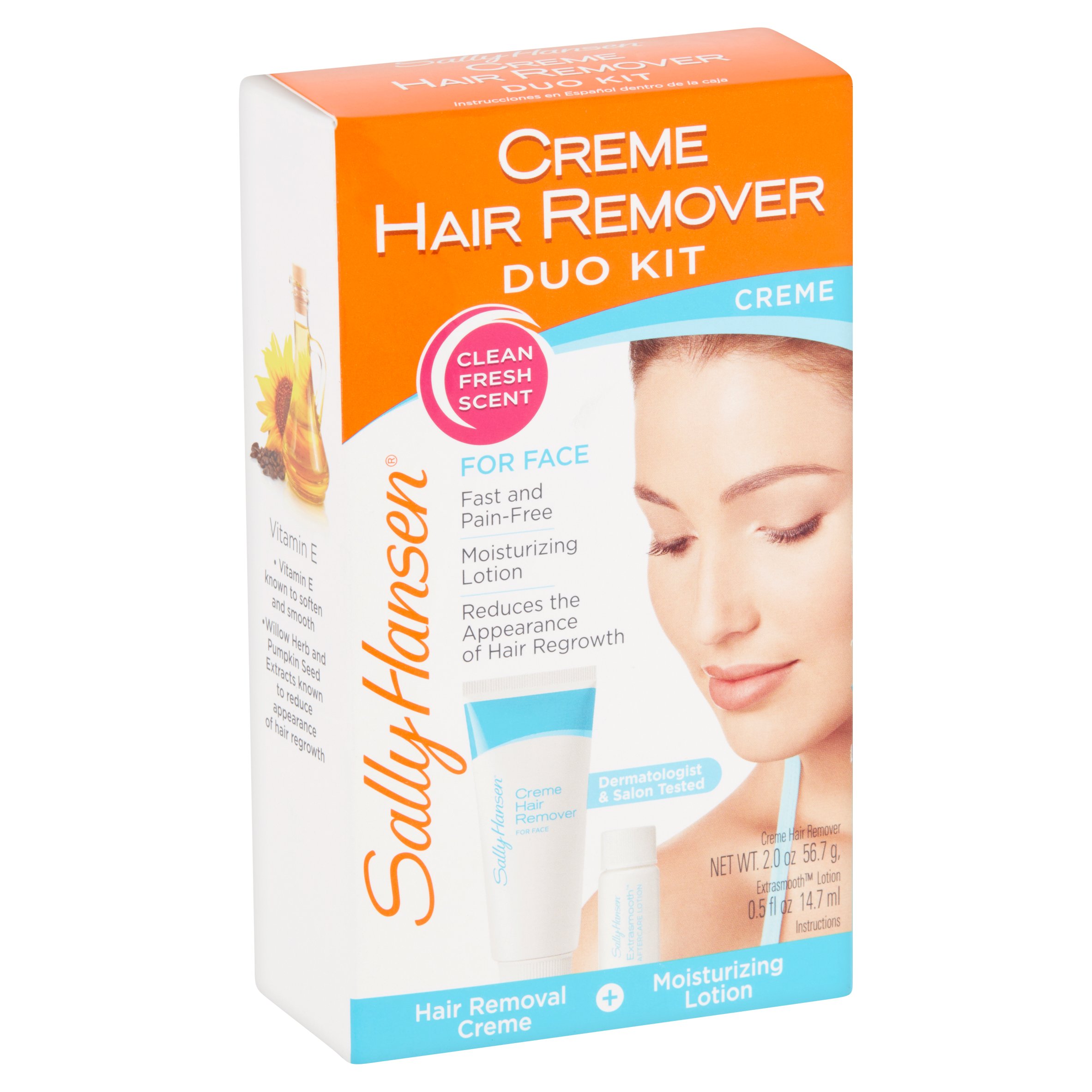 Sally Hansen Creme Hair Remover Kit for Face, 2.5 Oz. - image 2 of 6