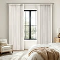 thumbnail image 5 of nch Pleated Thick Linen   ins 96 Inches Long 2 Panels for Living Room Bedroom, Memory Trained Pleat Drapes Light Filtering Nautral Birch Semi Sheer Window   ins Hooks Rings Back Tab, 5 of 8