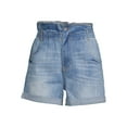 thumbnail image 5 of Dollhouse Juniors Paperbag Waist Denim Shorts, 5 of 5