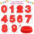 Number Cake Pan 10 Inch Large Silicone Number Cake Pans Baking Number