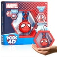 thumbnail image 1 of ¡Guau! Pods 4D Marvel Spiderman - Figura de Spiderman única, conectable y coleccionable, exhibición de pared/estante, figura de juguete, cesta de Pascua, juguetes de Spider-Man, figuras de acción de S, 1 of 8