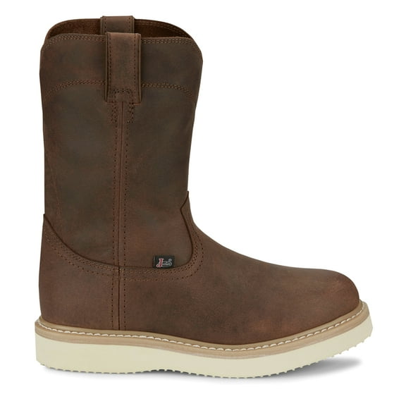 Justin Men's Ram Pull-On Work Boot Soft Toe - OW4710 10 EE US