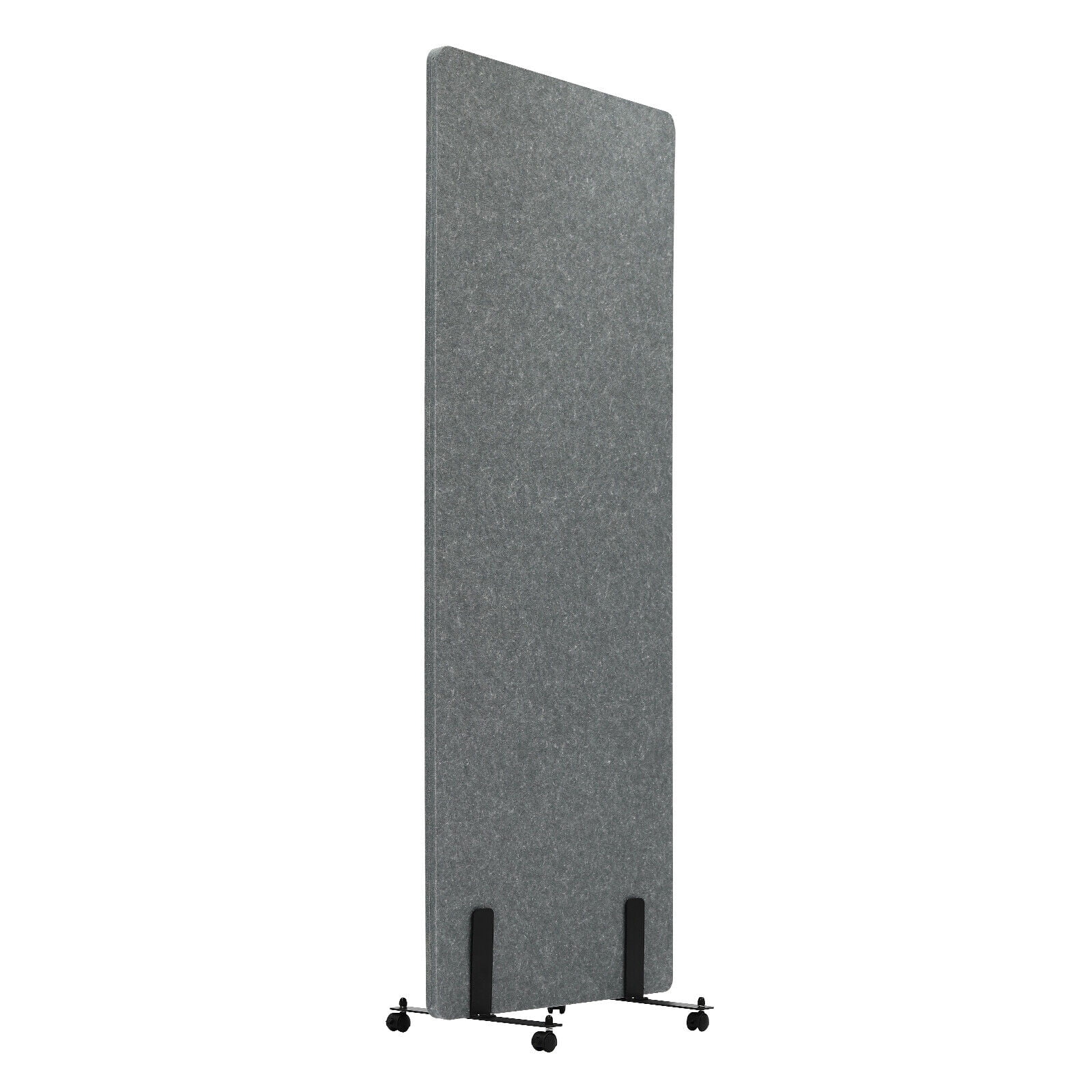 1 Panel Room Divider Folding Privacy Screen Home Office Separator 24*66 Inch Light Gray