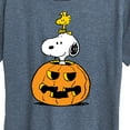thumbnail image 3 of Peanuts - Snoopy Woodstock Pumpkin - Women's Short Sleeve Graphic T-Shirt, 3 of 6