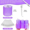 thumbnail image 3 of Jumbo Hair Curlers Rollers, 12Pcs Hair Roller Curlers Self Grip Holding Rollers with12 Stainless Steel Duckbill Clips for Long Hair Volume (Purple), 3 of 14