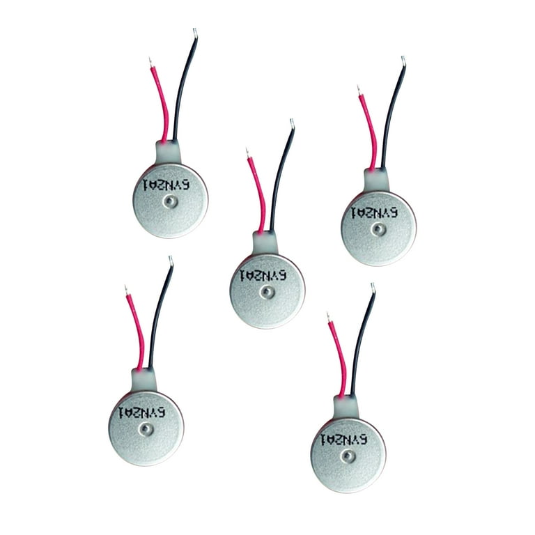 5X Brushless Vibration Motor Mini Vibration Motors DC 3V Flat Coin  Button-Type Micro DC Vibrating Motor for Watch