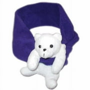 Bear Hands S-POBE-DPUR Scarf Polar Bear on Dark Purple