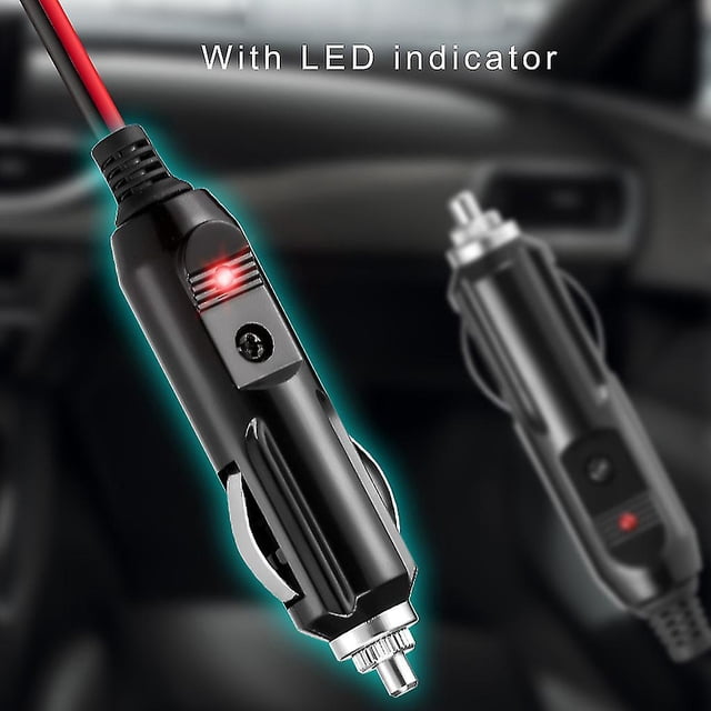 12v 24v 15a Heavy Duty Car Encendedor Enchufe Macho a hembra Cable de extensión Cable de alimentación con fusible 3.7m LingWen 8390606096067