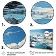 thumbnail image 3 of Designart "Chilling Abstraction Antartica An II" Winter Landscape Floater Framed Wall Art Print, 3 of 7