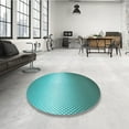 thumbnail image 3 of Ahgly Company Indoor Rectangle Patterned Dark Cyan Green Area Rugs, 2' x 4', 3 of 6