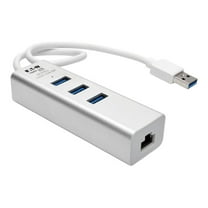 Tripp Lite USB 3.0 SuperSpeed to Gigabit Ethernet NIC Network Adapter with 3 Port USB 3.0 Hub