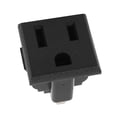 thumbnail image 4 of 125V 15A US Plug 3 Terminal Outlet Power Socket Connector Black Panel Mount, 4 of 5