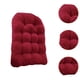 thumbnail image 3 of Cojín para silla de huevo, cómodo cojín para silla de patio, lavable y cómodo para hamaca. Rojo oscuro, 3 of 6