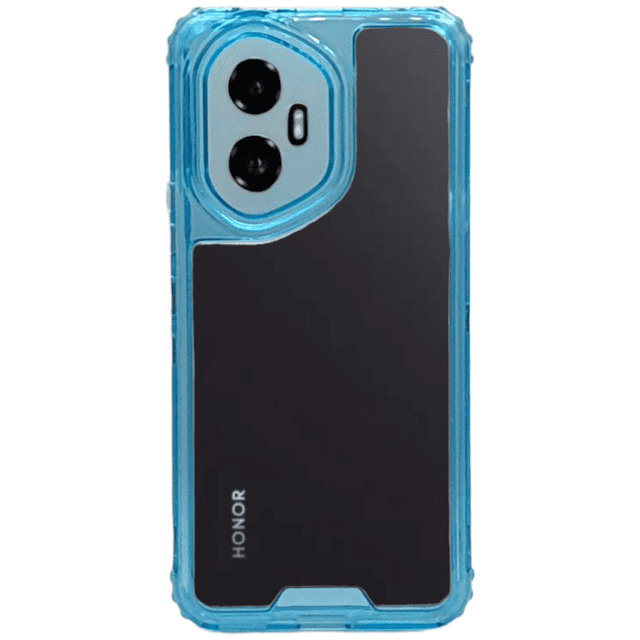 Funda Otter 360 Contorno De Color Uso Rudo Para Honor 300 Azul Más 2 Micas De Cristal