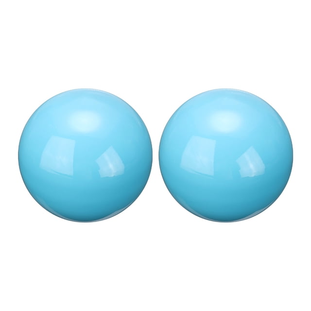 2 Packs Gazing Globe Decor Ball, 2 Inch 51mm Polished Hollow Ball, Sky Blue
