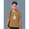 thumbnail image 2 of Corgi With Headsets T-Shirt Juniors -Image by Shutterstock,  Medium, 2 of 4