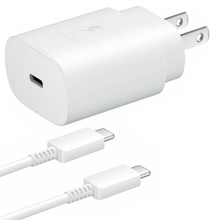 Original Samsung Galaxy Fast Charger Adaptive Fast Wall Charger with USB Type C Cable for Samsung Galaxy A51 5G A20 M51 M30s Note10 A30 A50s S20+ 5G A40 Fast Charger for Samsung