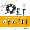 thumbnail image 4 of Luces de navidad serie 300 led cálida efecto snow ball alta densidad Decoración luces Navideñas eventos bodas LED christmas string cluster lights waterproof 8 modos uso temporizado, 4 of 6