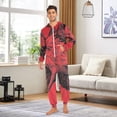 thumbnail image 4 of Monster Wolf Adult Onesie Pajamas Slim Fit Christmas One Piece Suit Pjs for Women and Men Hooded Zipper, 4 of 7