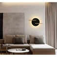thumbnail image 2 of Con puerto USB Lámpara de pared moderna con interruptor Lámpara de lectura Lámpara de noche Iluminación Luz de noche Lámpara de pared LED para interiores 301912Cm Negro [Clase energética A], 2 of 5