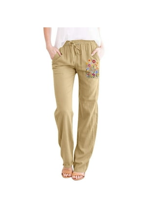 Khaki Paperbag Waist Ankle Pants X38280