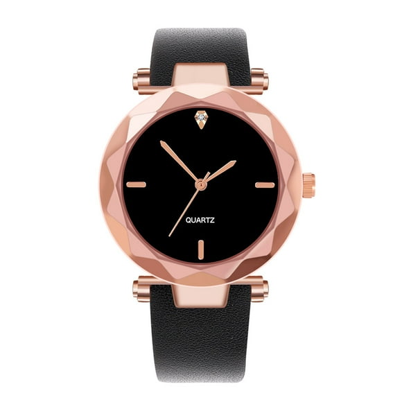 EGNMCR Women's Quartz Watch Quartz Watch woman's High-end Blue Glass Life Distinguished woman watch