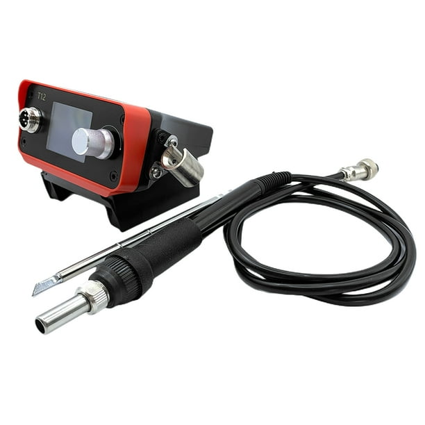 Estación Soldadura Portátil T12 PTS300D Estación Soldadura Inalámbrica para Baterías Iones Litio 20 V Máx. Estación Soldadura Digital Eléctrica DIY para Reparación Soldadura Alambre (para Milwitch