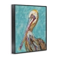 thumbnail image 2 of Stupell Industries Eclectic Bold Pelican Bird Varied Collage Pattern Stripes Black Framed Giclee Art, 24 x 30, by Lisa Morales, 2 of 7